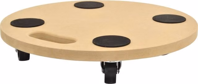Carrello Kombo per spostare mobili in legno e plastica, bianco e beige, girevole