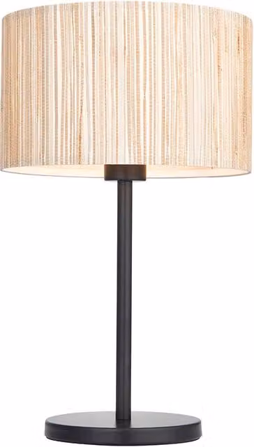 Lampada da tavolo Japandi Endon in erba marina e metallo beige con attacco E27