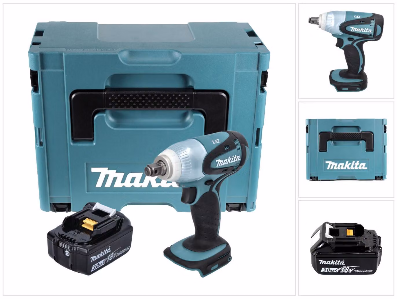 Makita DTW 251 F1J 18V Avvitatore ad impulso a batteria 230 Nm in valigetta Makpac + 1x Batteria 3,0 Ah - senza caricatore