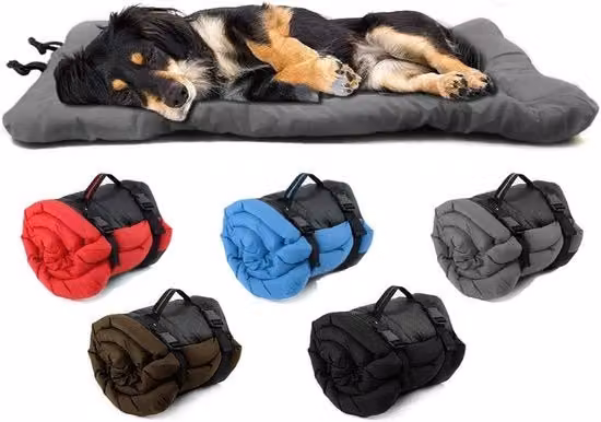 Letto per Cane Impermeabile e Pieghevole - Facile da Pulire - Base Antiscivolo - Adatto per Viaggi all'Aperto e Campeggio - 90 x 60 cm