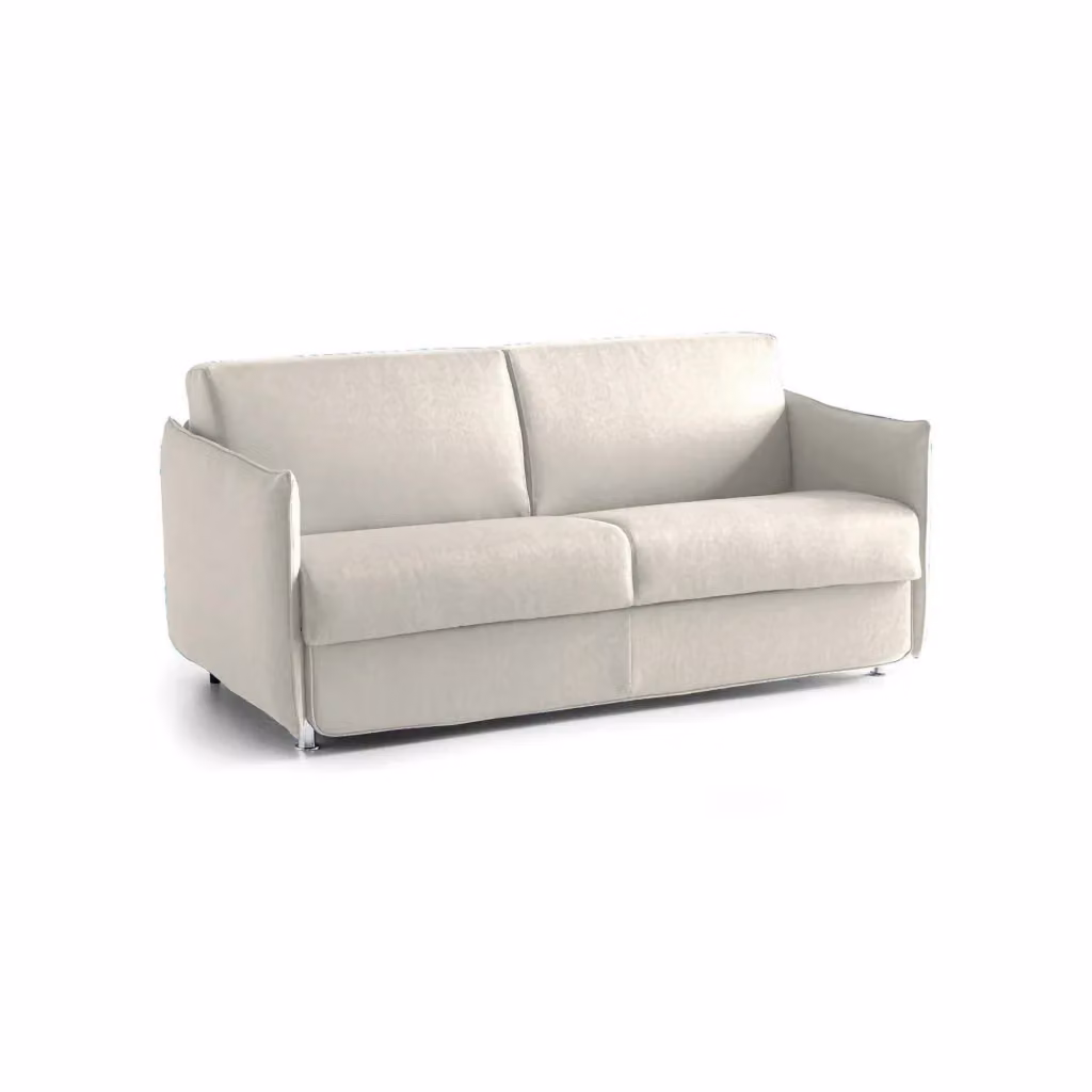 Divano Letto Cecina DMORA da 3 Posti Sfoderabile Beige Made in Italy L: 200 cm, P: 95 cm – 2