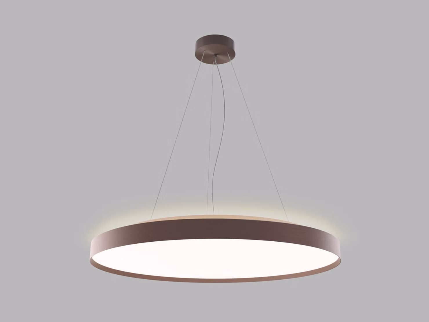 LED2 3276058D Lampada a sospensione TORO 80 P/N-Z, CF DALI/PUSH DIM 80+12W 3000K/4000K marrone