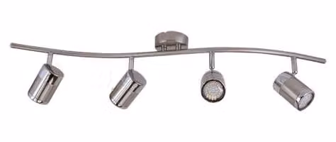 Faretto a parete Plafoniera a 4 luci LED 4W 4000K Olaf GU10 4I 2586