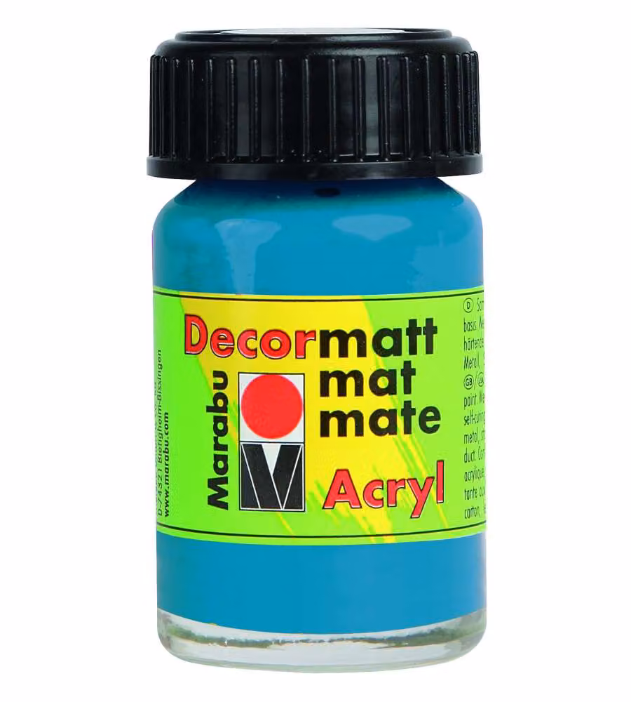 Decormatt Acryl Marabu 15 ml Blu Ciano