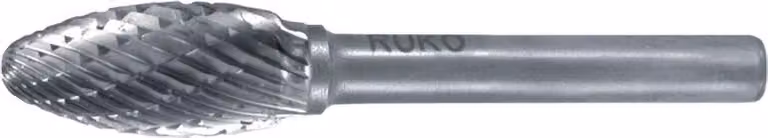 Fresa in metallo duro Ruko forma H diametro 3mm HM fiamma - 116216