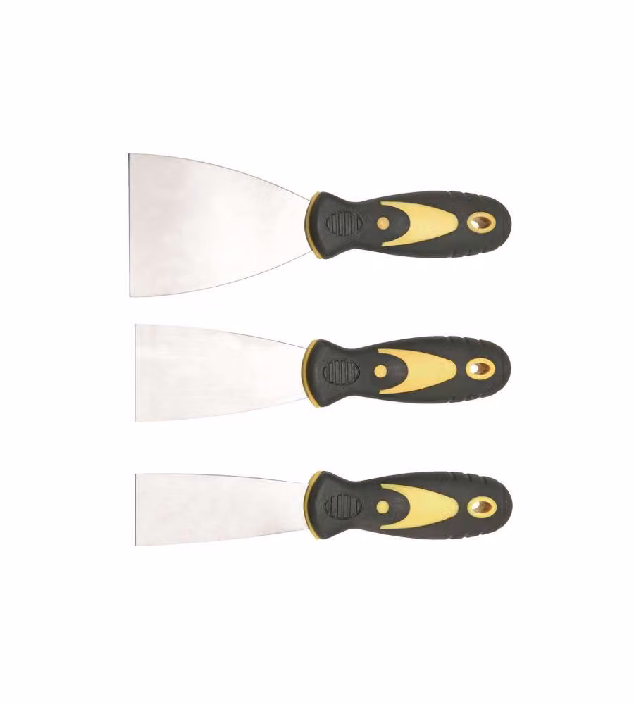 Set spatole in acciaio INOX 3 pz.