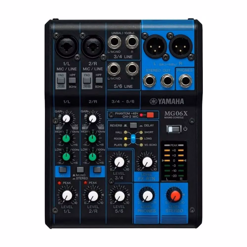 Mixer audio Yamaha MG06X a 6 canali nero – 2