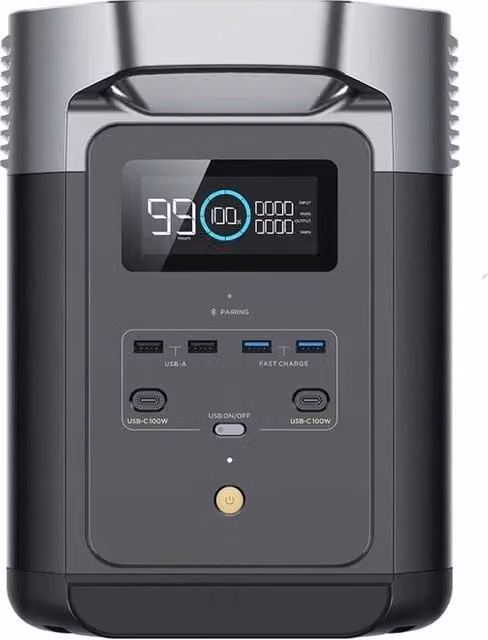 EcoFlow Delta 2 Power Station Portatile 1024 Wh LiFePO4 1800W con 6 Prese AC, Wi-Fi e Bluetooth, colore Nero – 1