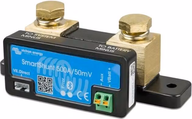 Controller batteria SmartShunt VICTRON, 500 A, 50 mA, Bluetooth, per barche a vela e a motore