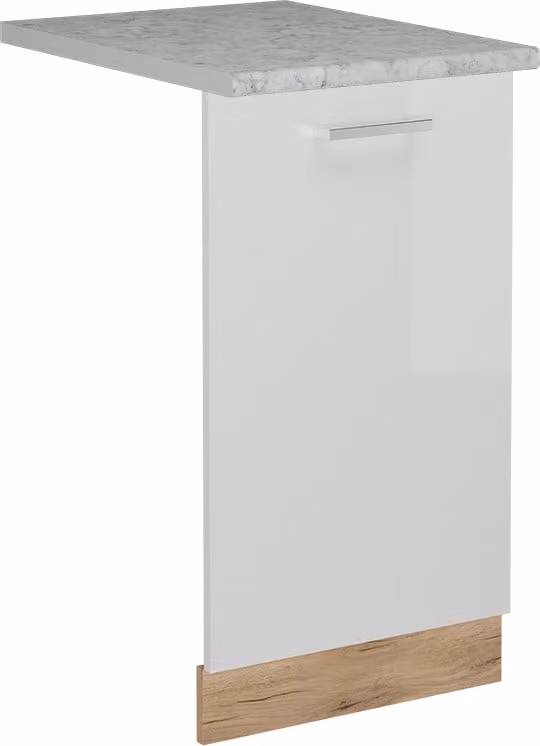 Pannello frontale Vicco R-Line Bianco lucido 45 cm , PL Marmo, Model 54924