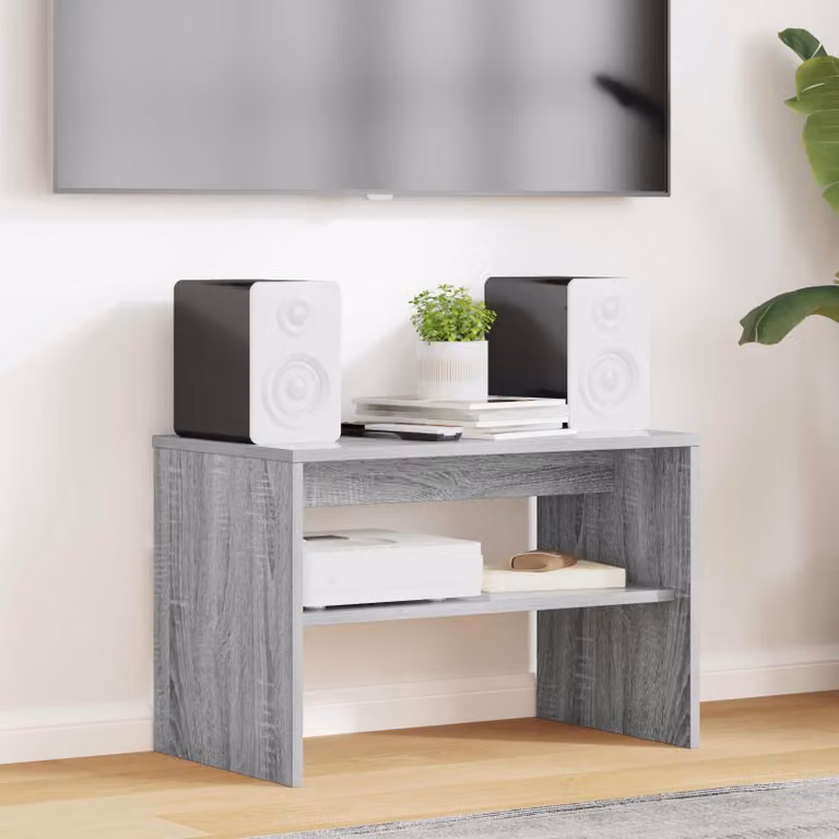 Mobile TV vidaXL moderno in legno ingegnerizzato grigio L 60 cm, P 35 cm, H 40 cm
