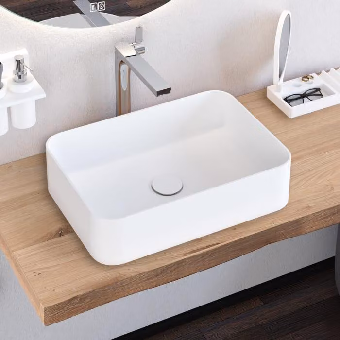 Lavabo da appoggio in pietra Kronenbach, 50 x 35 cm