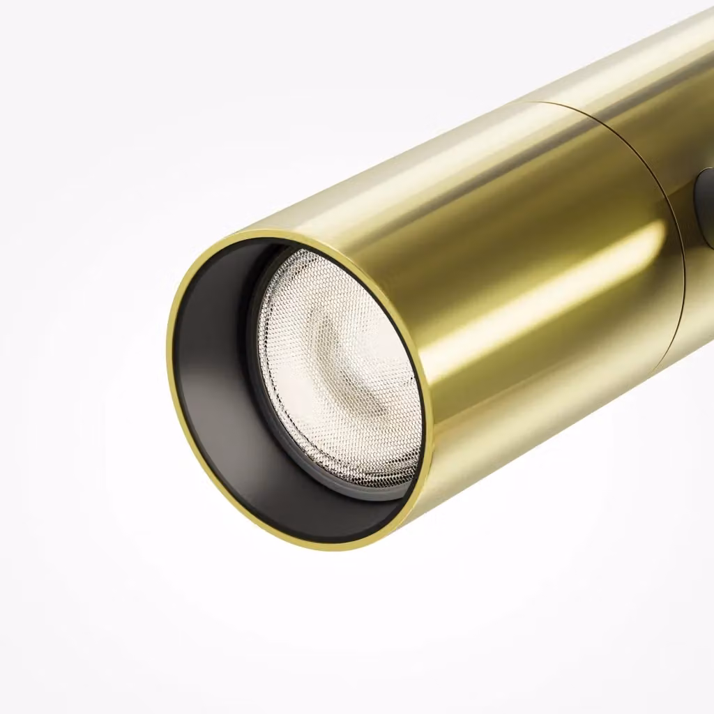Maytoni Lampada da Binario Moderna Exility Elti Duo con LED Integrato in Alluminio Nero e Oro – 2