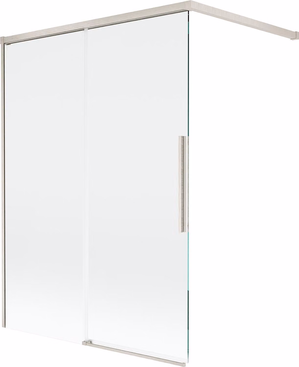 Mexen Rox paravento per vasca da bagno scorrevole a 2 ante 120 x 150 cm, trasparente, nichel spazzolato - 8C9-120-003-97-00