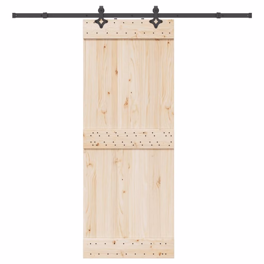 vidaXL Kit di Binari per Porte Scorrevoli in Acciaio Nero Opaco