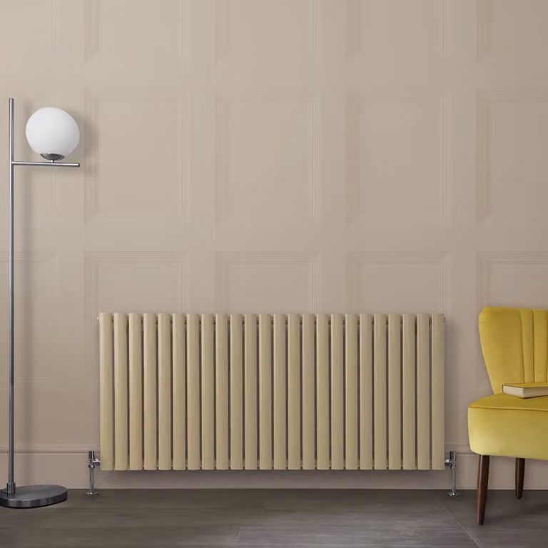 Radiatore di Design Orizzontale  Marrone (Elk Marrone) -  635mm x 1416mm - Pannello Singolo  - Revive
