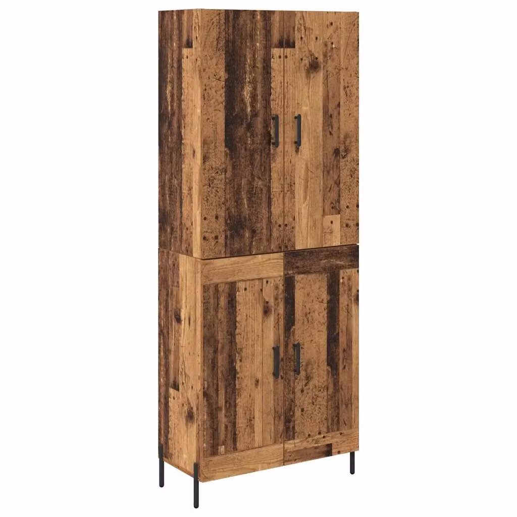 Credenza vidaXL in legno marrone con ante a battente per soggiorno e sala da pranzo L/P/H: 69,5 x 34 x 180 cm – 2