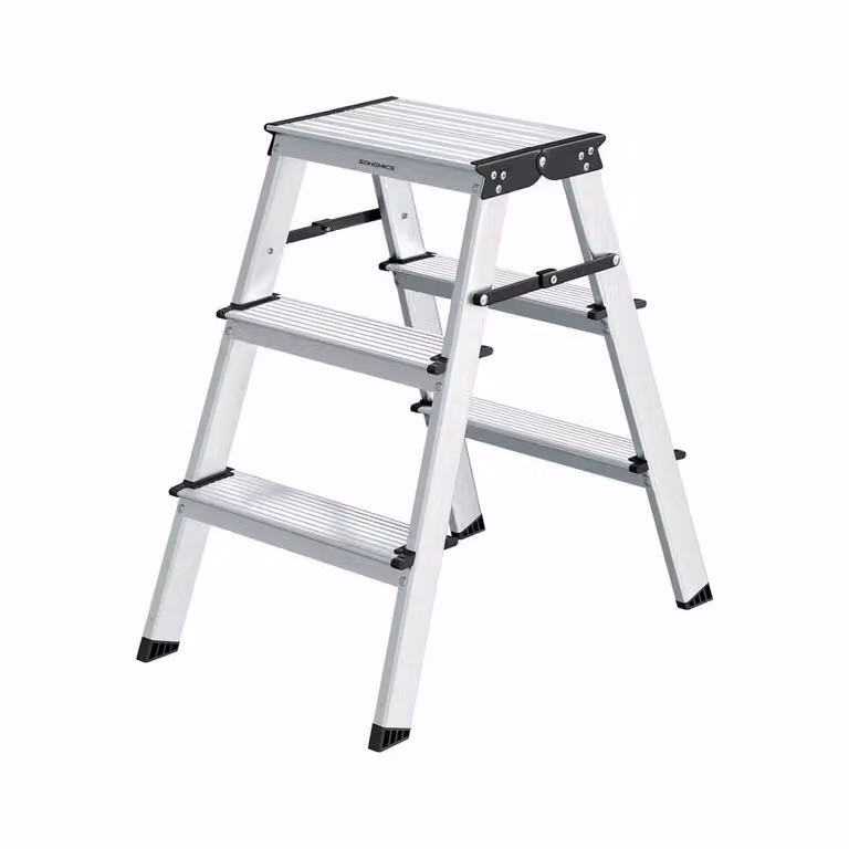 Scaletta in Alluminio, 3 Gradini (59P x 44l x 62H cm)