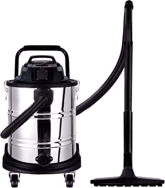 Aspiratore liquidi e solidi WERKU da 50 L colore argento in plastica