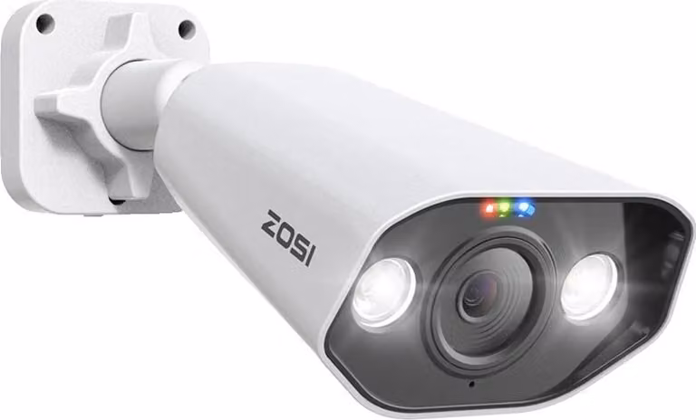 Telecamera di sicurezza, risoluzione 5MP, audio bidirezionale, telecamera aggiuntiva da 8MP