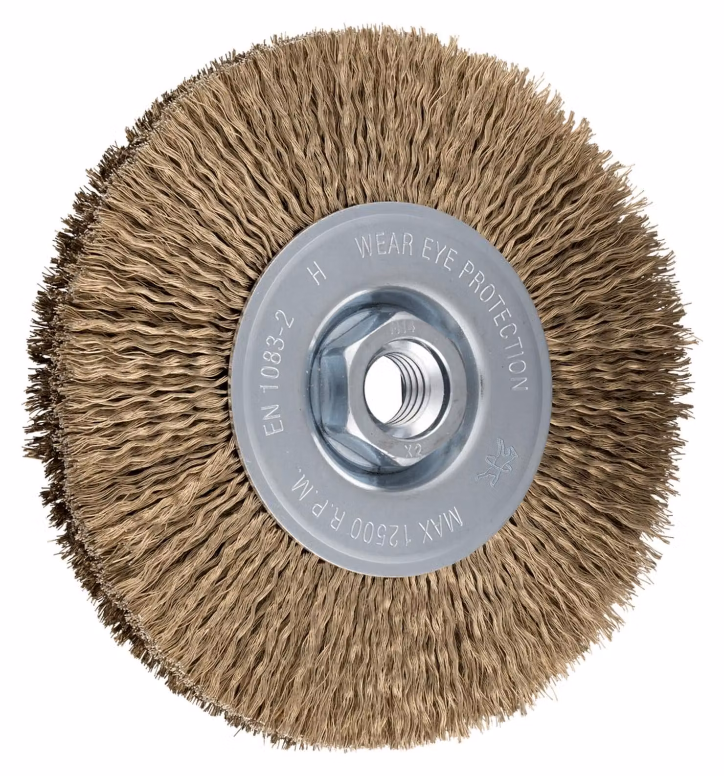 PFERD TOOLS Spazzola circolare non intrecciata RBU Ø 125x15 mm M14 filo metallico in acciaio ottonato Ø 0,20 mm Smerigliatrice angolare