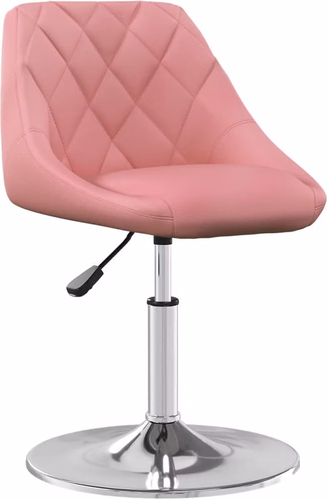 Sedie da Pranzo Girevoli 6 pz Rosa in Velluto