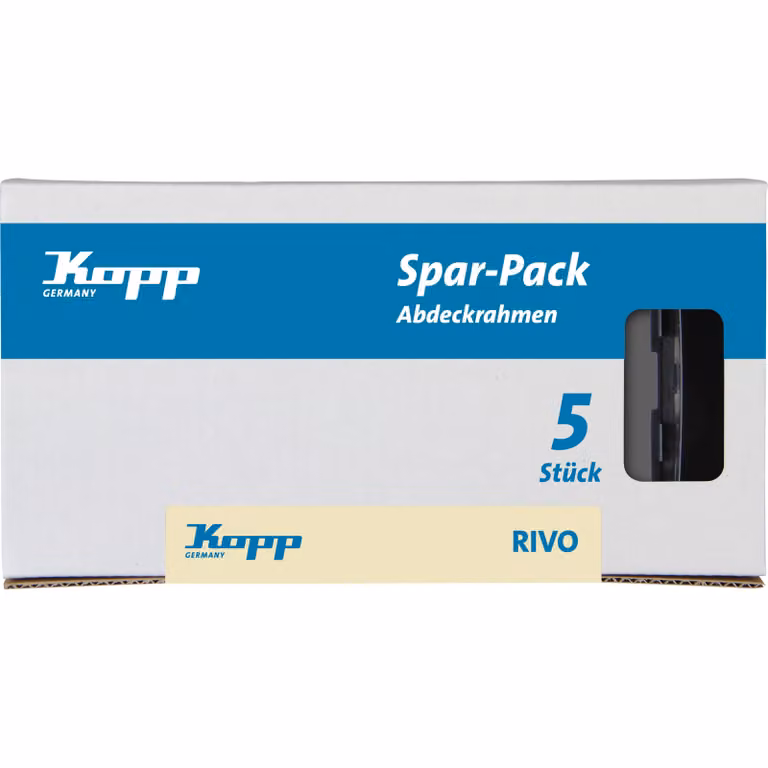 Kopp RIVO - Telaio di copertura a 2 pieghe, colore: antracite, confezione professionale: 5 pezzi