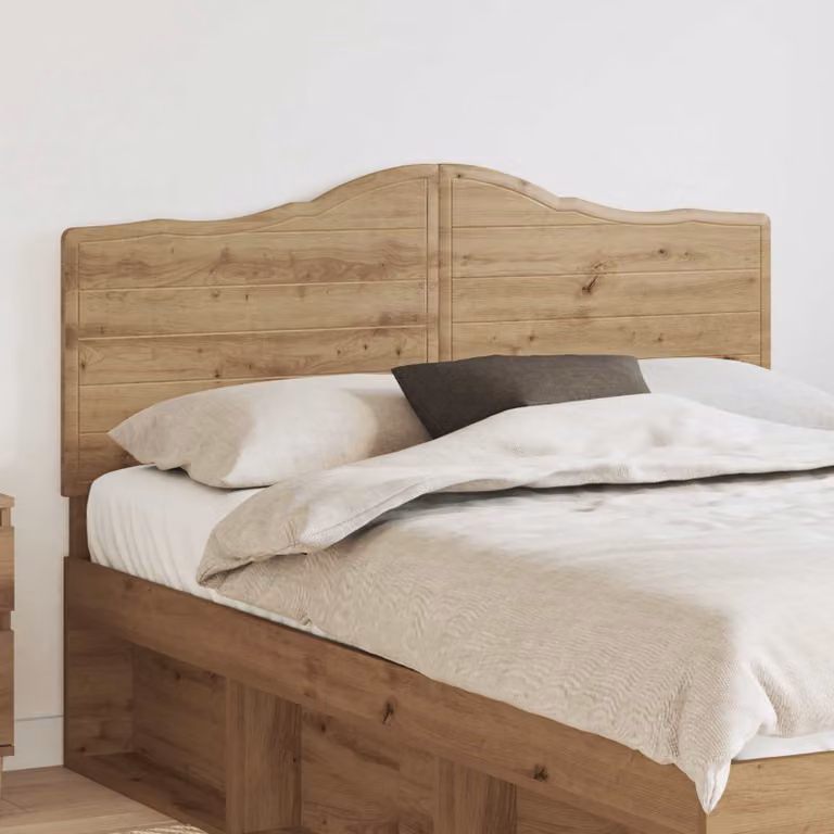 Testiera per letto vidaXL in legno ingegnerizzato rovere marrone con design minimalista