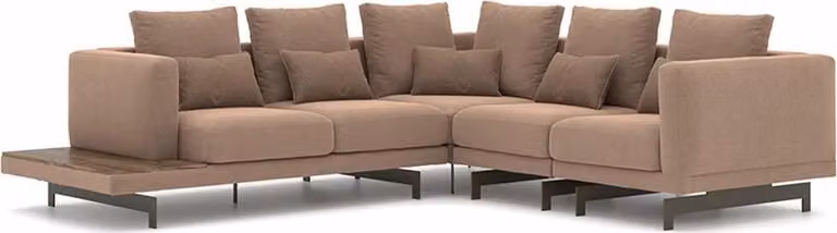 Polstermöbel Ecksofa L-Form Sofa Couch Polster Textil Luxus Einrichtung