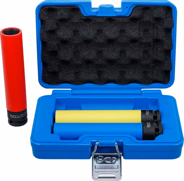 Set di bussole con attacco quadro extra profondo | attacco quadro 12,5 mm (1/2") | SW 17 / 19 / 21 mm | 3 pz.