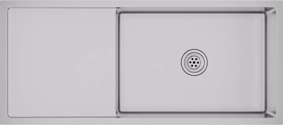 The Living Store Lavello da incasso artigianale in acciaio inox