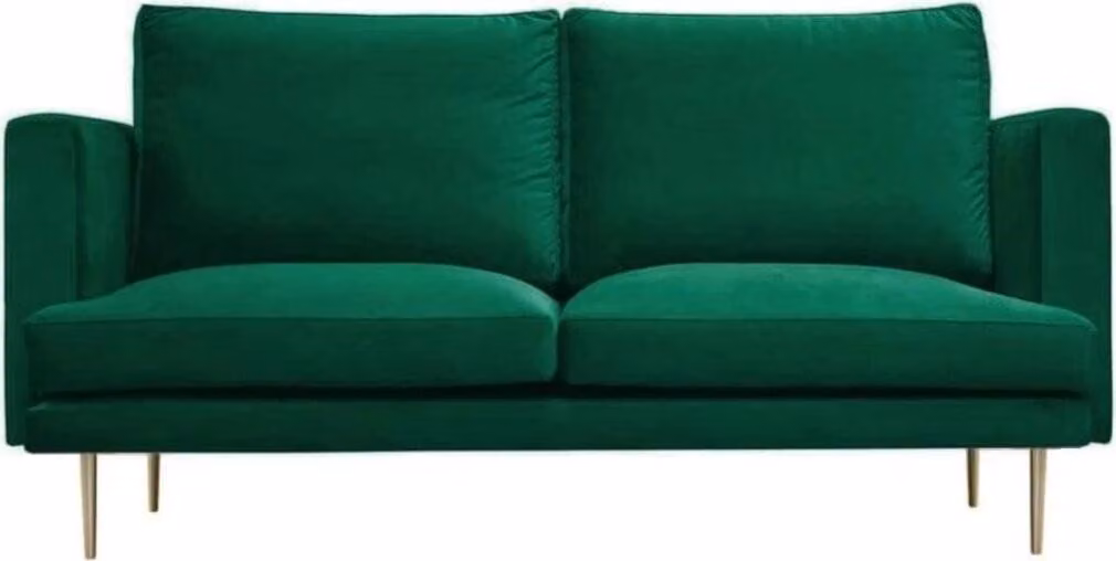 Grün Sofa 2 Sitzer Kreative Möbel Modern Design Textil Wohnzimmer Couchen