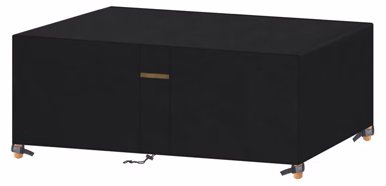 Copertura protettiva rettangolare per mobili da giardino, dimensioni 185x90x71 cm, tessuto Oxford 420D, impermeabile, con sistema di ventilazione e cordoncino di serraggio