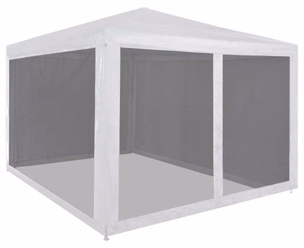 Tenda da festa 3 x 3 metri con pareti in rete