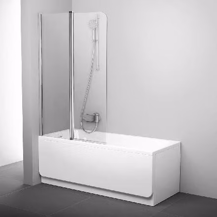Schermo per vasca da bagno RAVAK CVS2 100 L Bright Alu+Transparent