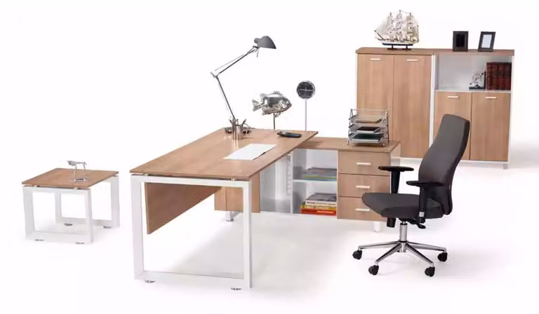 Büro Möbel Schreibtisch Aktenschrank Couchtisch 4tlg. Set Einrichtung