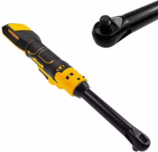 Chiave a bussola elettrica - 3/8 di pollice - Motore potente - Gialla - 320 giri al minuto - Per batterie da 20V