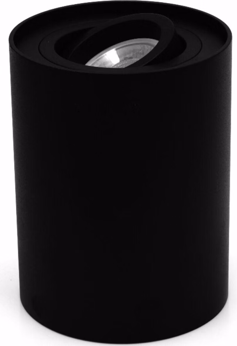 Faretto spot Crono nero 1xGU10x10W in alluminio, dimensioni: 12,5x9,6x9,6 cm, IP20, IdeaLED