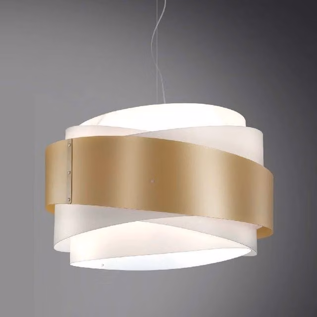 Lampadario a sospensione BEA tre luci Oro diametro 60x h38 cm