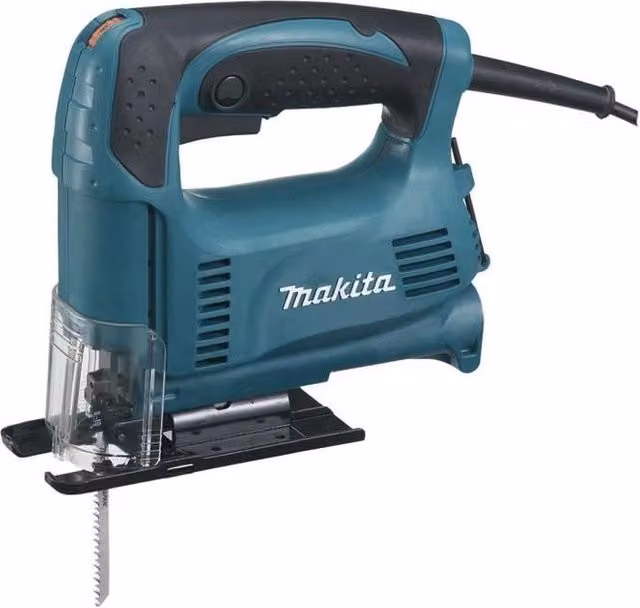 Makita 4327 Seghetto Alternativo da 450 W con Velocità Variabile e Inclinazione a 45° Colore Nero Blu