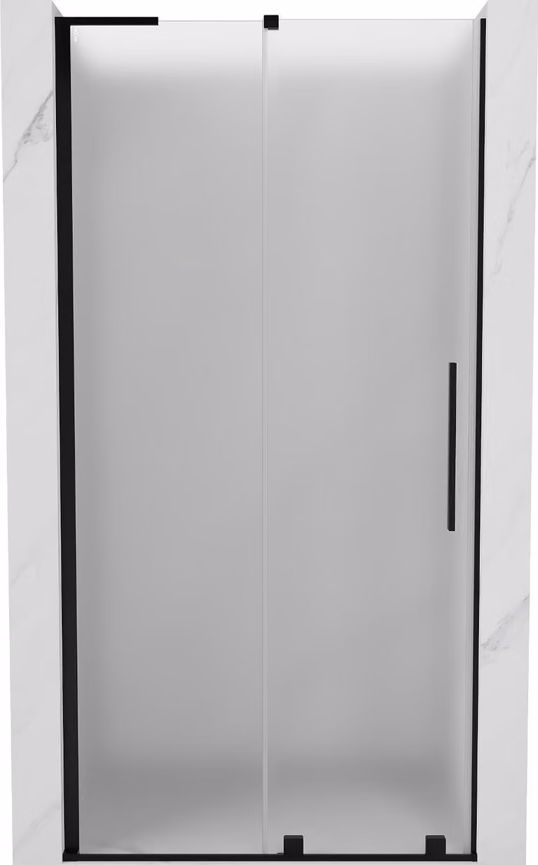 Mexen Velar L porte doccia scorrevoli 100 cm, smerigliato, nero - 871-100-003-31-70