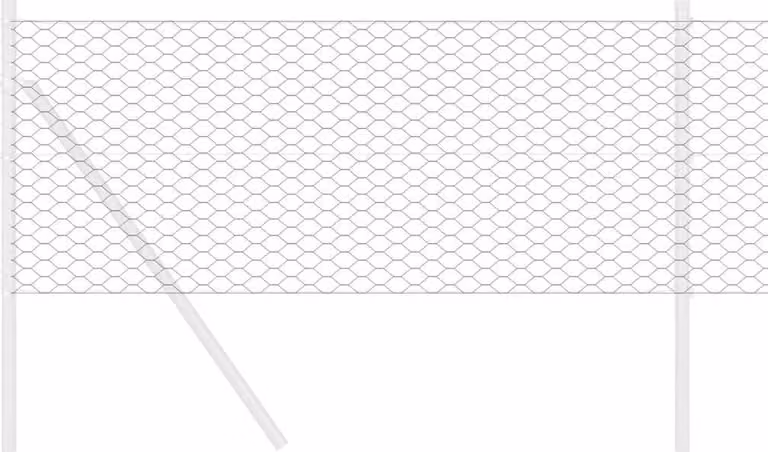 Recinzione Esagonale Grigio 0,8 x 50 m PVC