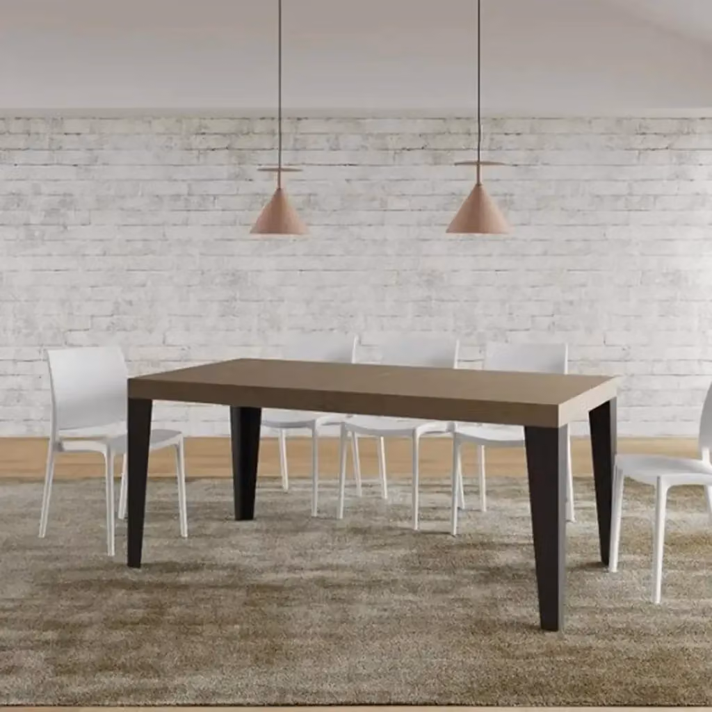 Tavolo allungabile Itamoby Flame Premium color beige e antracite L: 200-460 cm, P: 90 cm – 2