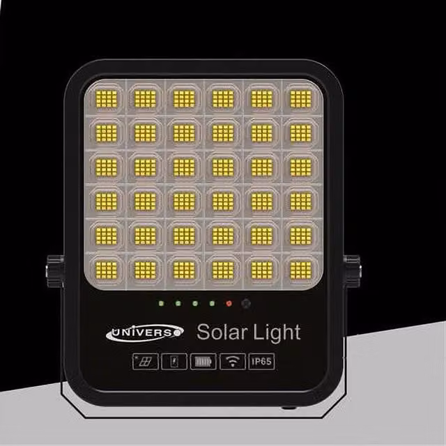 Trade Shop Faro Led Proiettore Solare 400w Ip65 Cct 3in1 con Telecomando Nero Ry-400w-3c