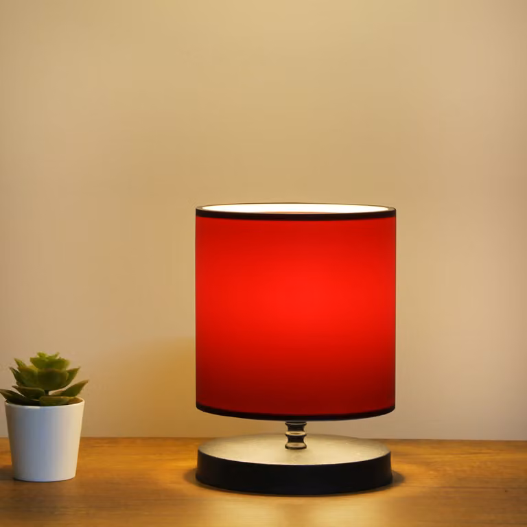 Opviq, AYD - 3245, lampade da tavolo, rosso Bordeaux, PVC, 15 x 15 x 22 cm