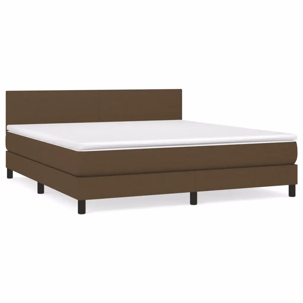 Letto Ibrido con Giroletto a Molle e Materasso vidaXL, Marrone e Bianco, L/P: 180 x 200 cm – 2