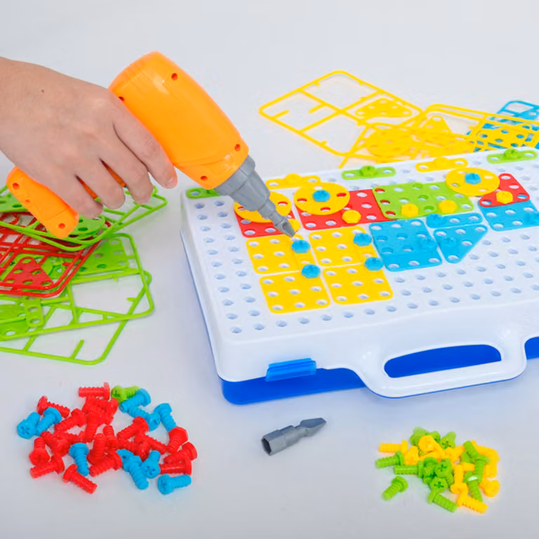 Bambini trapano elettrico vite dado blocco giocattoli, giocattoli educativi