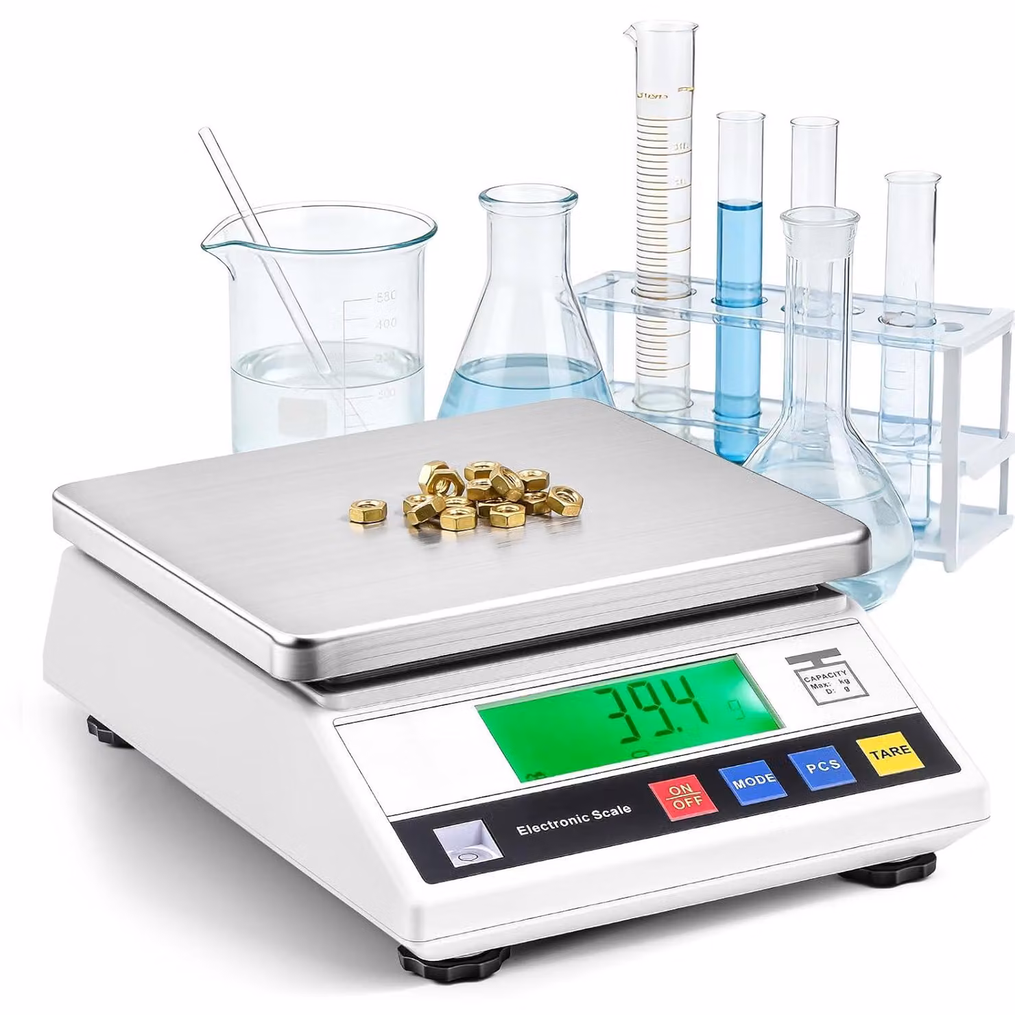 Bilancia da laboratorio, precisione 0,1 g, bilancia analitica digitale, alta precisione, con funzionalità avanzate,