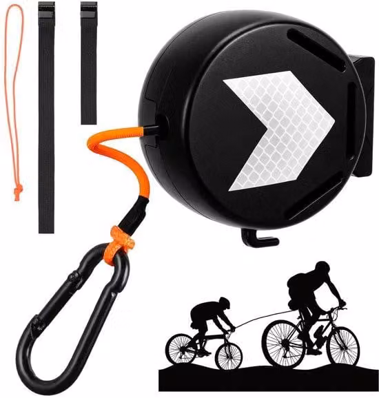 Carrello da traino per e-bike e MTB, 2 metri, portata 120 kg, portabici da incasso