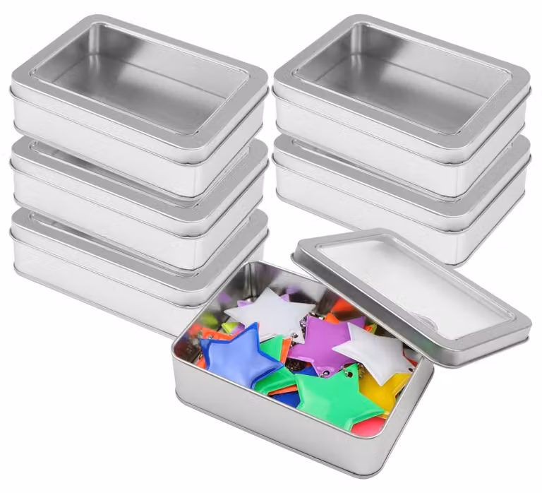Set di 6 contenitori metallici per l'organizzazione